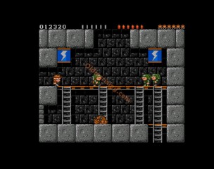 une photo d'Ã©cran de Rick Dangerous sur Commodore Amiga
